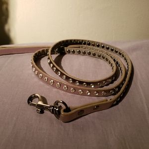 New BCBG Leather and rhinestone dog leash